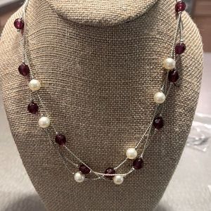 Red pearl necklace